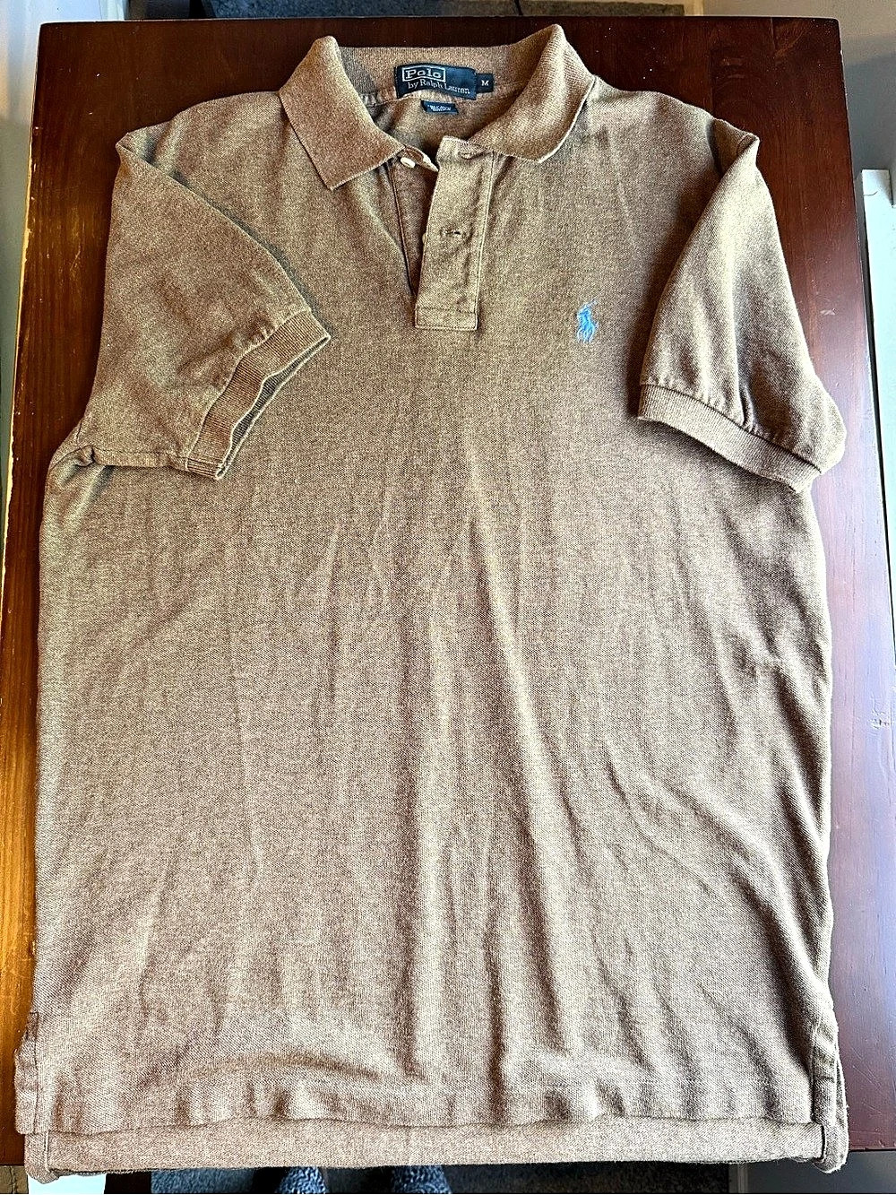 Polo Ralph Lauren Classic Fit Mesh Polo Shirt Light Brown